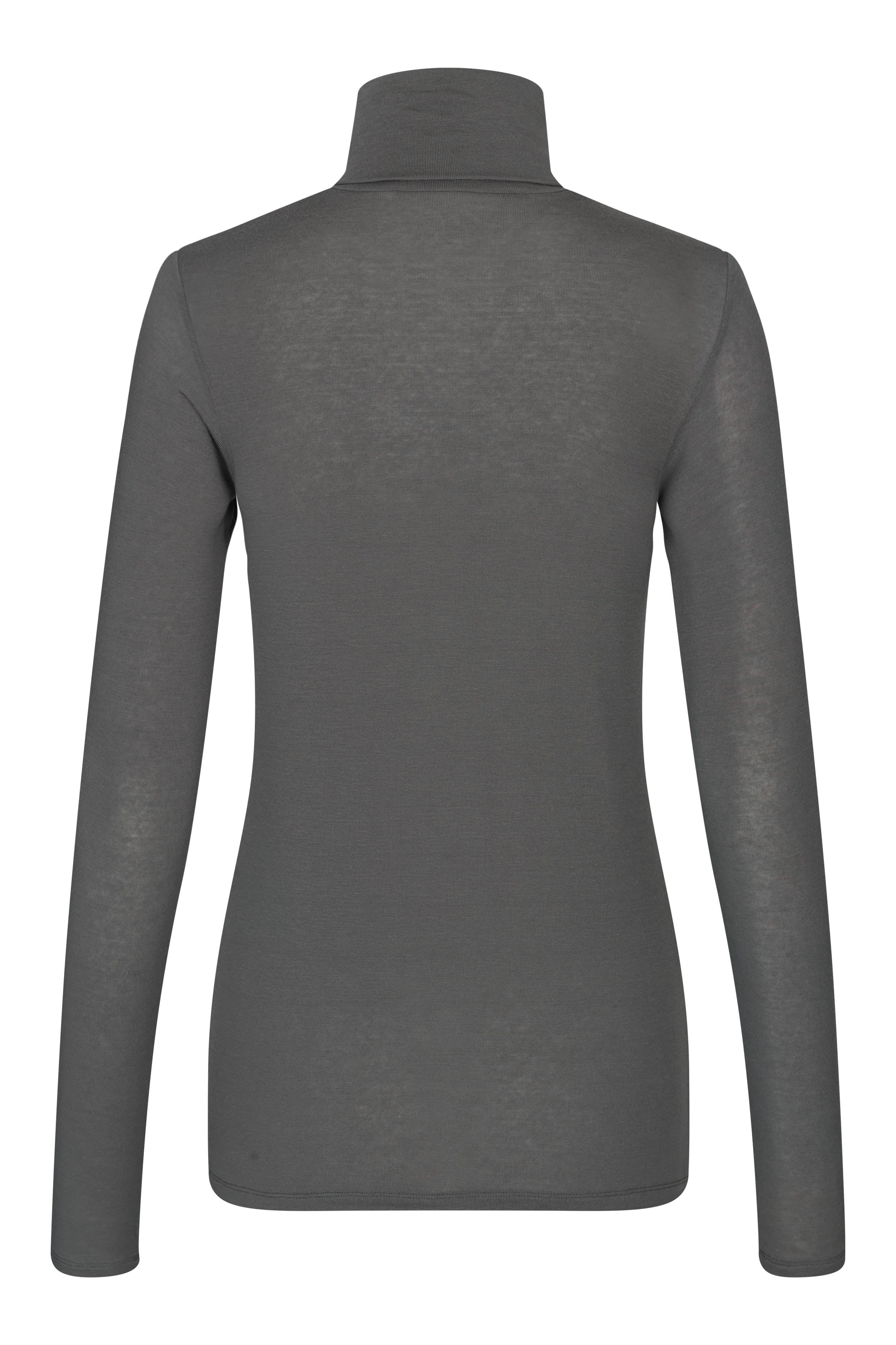 Matima T-Neck langærmet t-shirt - Volcanic Ash
